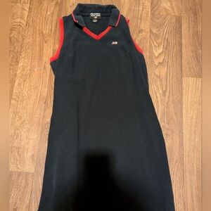 Vtg Polo Ralph Lauren Tennis Dress size Large USA 100% Cotton Women's Small Navy